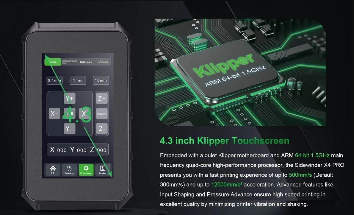 پرینتر سه بعدی Artillery Sidewinder X4 Pro